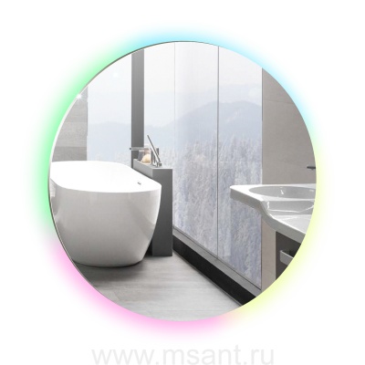 Зеркало AZARIO Savanna RGB D550 SMART-управление, парящая подсветка