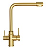 Смеситель для кухни 35k MIXLINE MLSS-0320G подкл.к фильтру, ЗОЛОТО