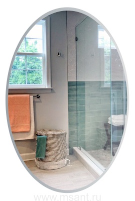 Зеркало AZARIO Gratsiya 600х900 с подсветкой, сенсорный выключатель с функцией диммера