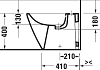 Биде напольное Duravit D-Neo 2295100000