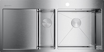 Мойка кухонная Omoikiri Akisame 100-2-IN-R нержавеющая сталь
