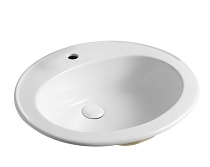 Раковина Azario 56,5х47,5х18 встраиваемая, белая