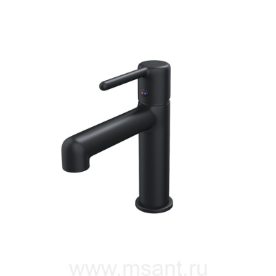 Cмеситель для умывальника, черный матовый, Aiger, IDDIS, AIGBL00i01