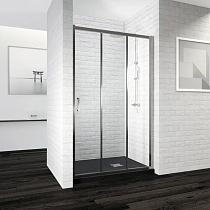 Душевая дверь в нишу RGW Passage PA-13 (89-91) x195 профиль хром, стекло прозрачное