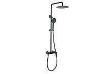 Душевая система 3jet 250мм AQUATEK, матовый черный AQ2060MB