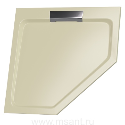 Душевой поддон трапеция RGW STA-61Be Бежевый (900x900)