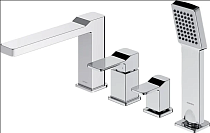 Смеситель Omnires Slide SL7732CR на борт ванны, хром