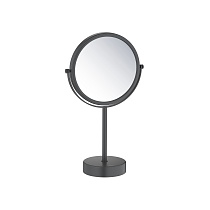 Зеркало косметическое настольное 5х Aquatek, матовый черный AQ4914MB