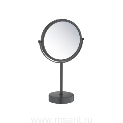 Зеркало косметическое настольное 5х Aquatek, матовый черный AQ4914MB 