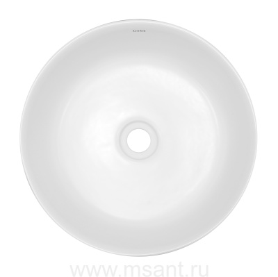 Раковина-чаша Azario 410х410х180 накладная, круглая, белый матовый