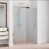 Душевая дверь в нишу Kubele DE019D2-MAT-CH 120 см, профиль хром