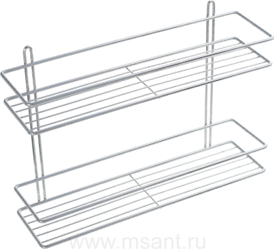 Полка Fixsen FX-730-2 прямая, хром