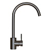 Смеситель для кухни 35k MIXLINE MLSS-0303BL трубчатый излив, ЧЕРНЫЙ ГРАФИТ