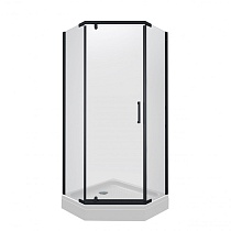 Душевое ограждение Тритон Дека-Блэк 90х90, пятиугольное, низкий поддон, сифон D90 мм