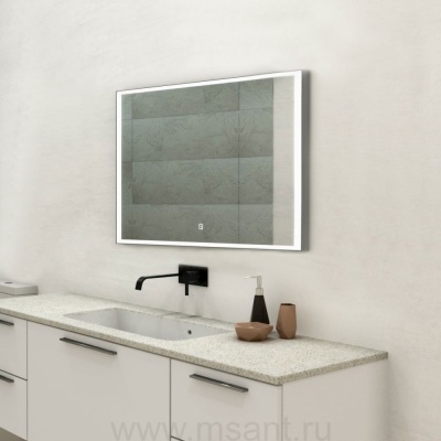 Зеркало Art&Max Arezzo 120х80 хром