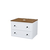 Тумба подвесная, со столешницей МДФ, макадамия орех, 70 см, белый матовый, Torr, IDDIS, TOR70WMi95K подход. столеш-ца OPH70BMi89