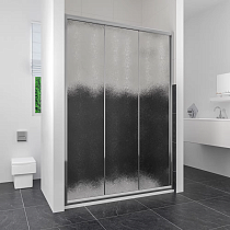 Душевая дверь в нишу RGW Classic CL-11 (1360-1410)х1850 профиль хром, стекло шиншилла