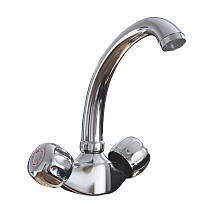 Смеситель для кухни 1/2 кер. MIXLINE ML02-032 низкий излив п/гайку (без подводки)