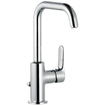 Однрычажный смеситель на умывальник KLUDI OBJEKTA управление сбоку, донн.клапан