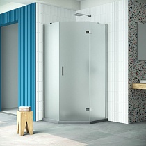 Душевой уголок Vegas Glass AFA-Pen Retta 90 08 10 R профиль глянцевый хром стекло сатин