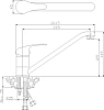 Смеситель Rossinka Y Y35-21 для кухонной мойки
