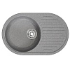 Мойкa MIXLINE ML-GM16 овальная с крылом, графит (342), 730*460*180мм