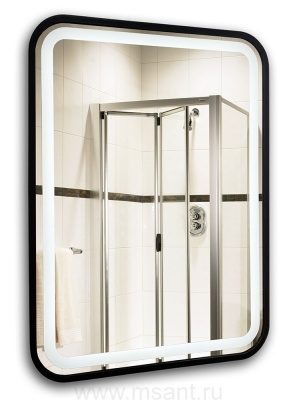 Зеркало AZARIO Мальта-лофт 600х800 c подсветкой и диммером, сенсорный выключатель, рама пластик