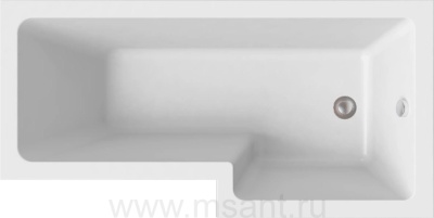 Акриловая ванна BAS Эсте 170x85 R на каркасе