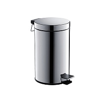 Корзина для мусора с педалью, 8л Aquatek, полир. хром AQ4992CR