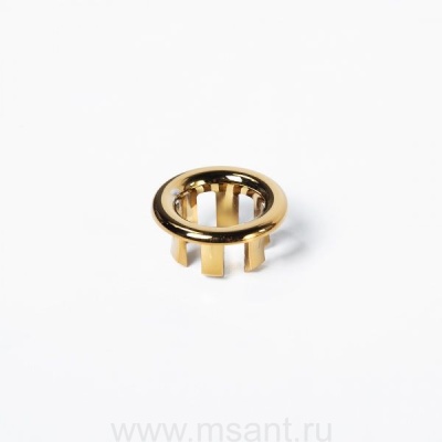 Кольцо отверстия перелива раковины CZR-RNG-G, золото