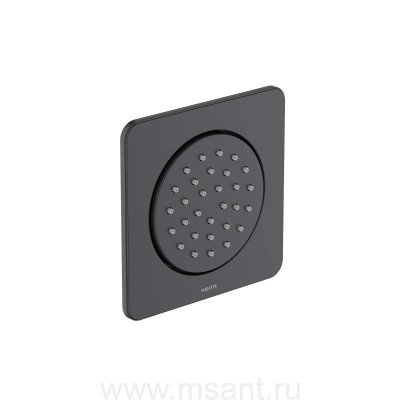 Боковая форсунка 130*130 AQUATEK, матовый черный AQ2099MB 