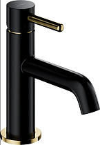 Смеситель Omnires Y 1210N для раковины, черный-золото