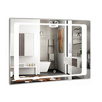 Зеркало AZARIO Фортуна 800х600, LED-подсветка с диммером, сенсорный выключатель