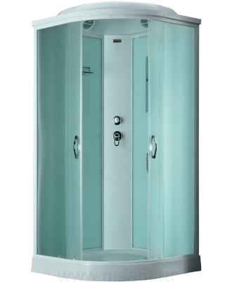 Timo eco TE-0709 Р душевая кабина 90*90*218, турецкая баня хамам, стульчик прозрачный