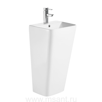 Раковина напольная AZARIO FRETTA SQUARE 440х380х835 отдельностоящая прямоугольная