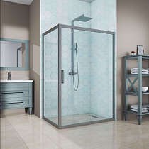 Душевой уголок Kubele DE019R-CLN-MT 120х80 см, профиль матовый хром