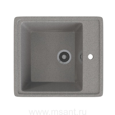 Мойкa MIXLINE ML-GMS10 СТАНДАРТ прямоугольная, темно-серый (309), 460*505*190мм