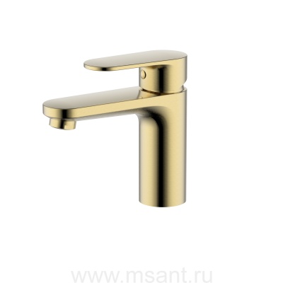 Смеситель Aquatek AQ1810BG НИКА для раковины 90 без донного клапана, шлиф.золото