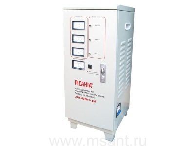 Трехфазный стабилизатор электромеханического типа РЕСАНТА ACH-6000/3-ЭМ