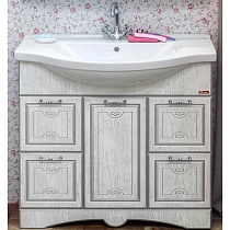 Тумба Sanflor Адель 100 (Б/Пз) раковина Эльбрус 100