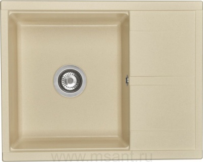 Мойка кухонная AQUATON Делия 65 шампань
