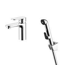 Смеситель Aquatek AQ1812CR НИКА для раковины 90 без донного клапана с гигиеническим ручным душем