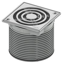 Решетка Tece TECEdrainpoint S 366 00 09 с монтажным элементом и фиксаторами