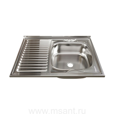 Мойка 80х60 (0,4) прав вып 1 1/2 MIXLINE 16см