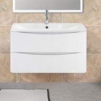 Тумба для комплекта BelBagno Acqua 100 подвесная, bianco lucido