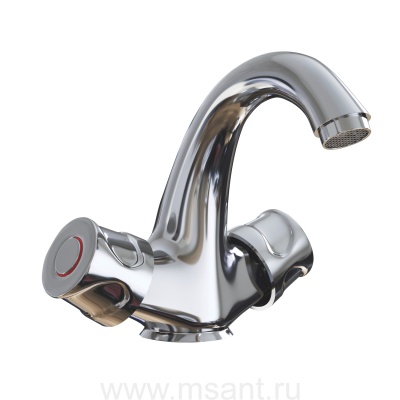 Смеситель для раковины 1/2 кер. MIXLINE ML01-04 п/шпильку (без подводки)