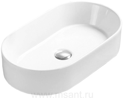 Раковина Azario накладная 600х380х130 белая