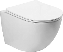 Унитаз подвесной SantiLine SL-5005 безободковый, с микролифтом