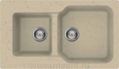 Мойка кухонная Omoikiri Maru 86-2-СH шампань