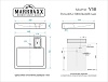Умывальник на стиральную машину MARRBAXX Марго V58 500x546x88